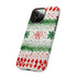 Watercolor Christmas Knitting - Impact Resistant Phone Case